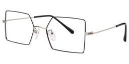 Effie Geometric Black & Sliver Glasses 3