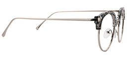 Eleanor Browline Black & Clear Glasses 5