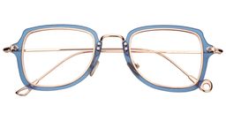 Nydia Geometric Blue Glasses1