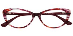 Charis Cat Eye Red Tortoise Glasses1