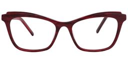 Helen Cat Eye Red Glasses0