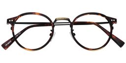  Enid Round Tortoise Glasses1