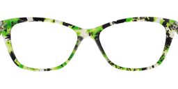 Krisztia Cat Eye Green Tortoise Glasses3