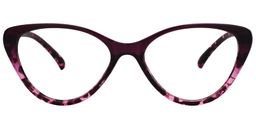  Mania Cat Eye Purple Tortoise Glasses0