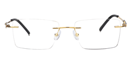 Audrey Rectangle Titanium Glasses 0