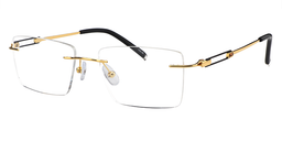 Audrey Rectangle Titanium Glasses 3