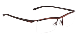 Perla Rectangle Brown Glasses2