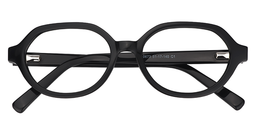 Vanessa Oval Black Glasses1