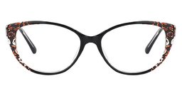 Kelsi Cat Eye Black Glasses0