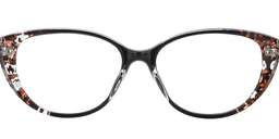 Kelsi Cat Eye Black Glasses2