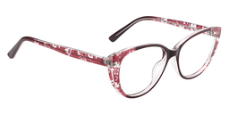 Kelsi Cat Eye Red Glasses4