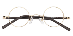 Reggie Round Gold Glasses1