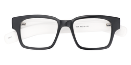 Eric Rectangle Black Glasses1