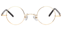 Reggie Round Gold Glasses0