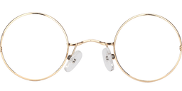 Reggie Round Gold Glasses2