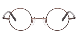 Reggie Round Burnt Umber Glasses0