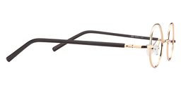 Reggie Round Gold Glasses5