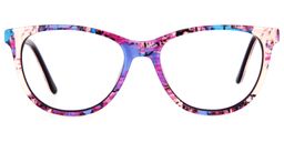 Dorothy Round Purple Glasses0