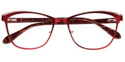 Claire Cat-eye Rivets Glasses1