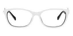 Lorraine Rectangle White Glasses0