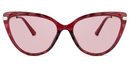 Lucas Cateye Red Glasses10