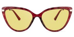 Lucas Cateye Red Glasses7