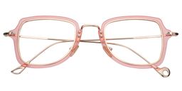 Nydia Geometric Pink Glasses1