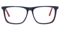Molly Rectangle Dark Blue Glasses0