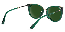 Dalton Dark-Green Cat eye Sunglasses4
