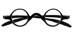 Angelina Round Black Reading Glasses1
