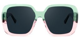 Nikolas Square Green Glasses7