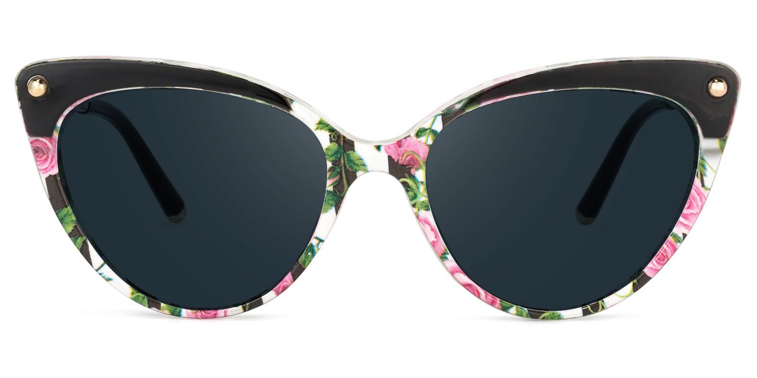 Cat Eye Pink-Floral Glasses | Zeelool Eyeglasses13