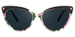 Alivia Cat Eye Pink-Green-Floral Glasses13