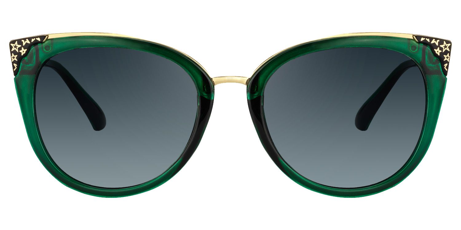 Cat Eye Dark Green Glasses | Zeelool Glasses11