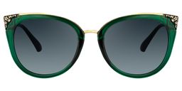 Dalton Cat Eye Dark Green Glasses11