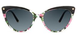 Alivia Cat Eye Pink-Green-Floral Glasses9