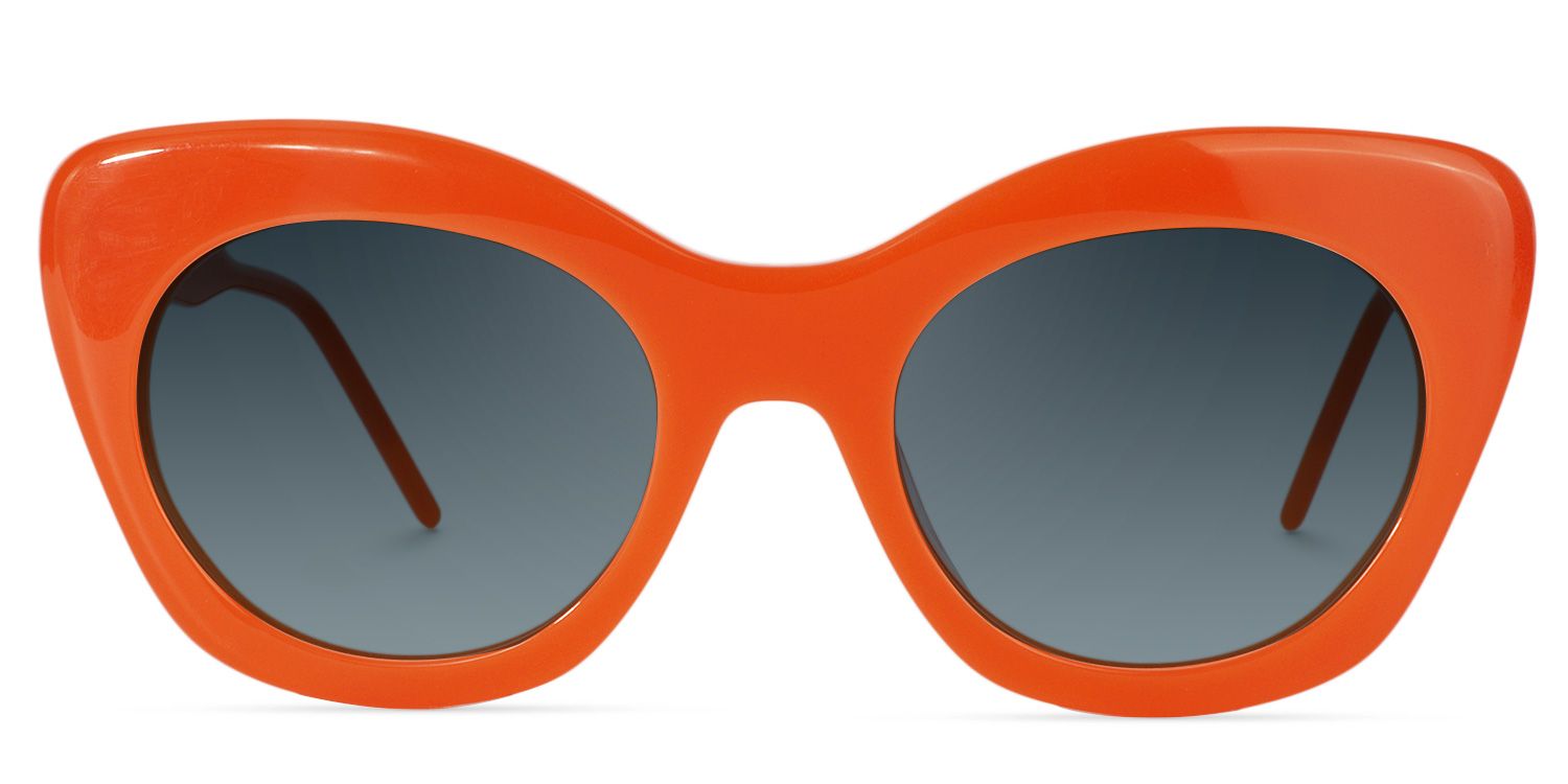 Cat-eye Orange Glasses | Zeelool Glasses11