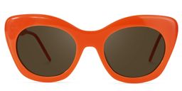 Maria Cat-eye Orange Glasses7