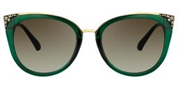 Dalton Cat Eye Dark Green Glasses12