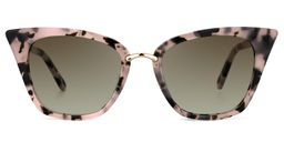 Martha Cat Eye Pink Floral Glasses7