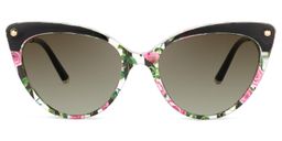 Alivia Cat Eye Pink-Green-Floral Glasses8