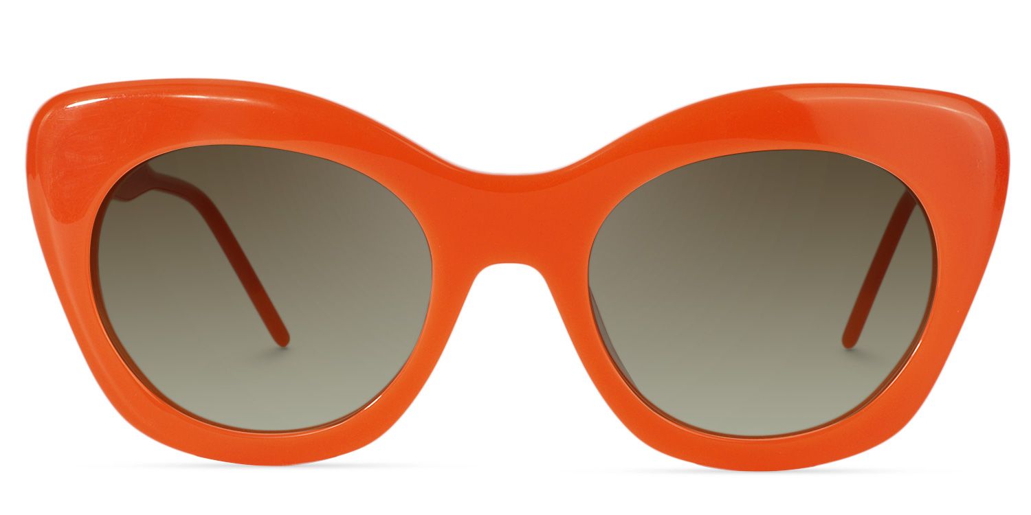 Cat-eye Orange Glasses | Zeelool Glasses14