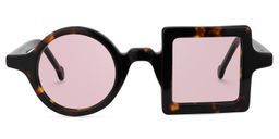 Paola Asymmetric Tortoise Glasses9