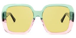 Nikolas Square Green Glasses6