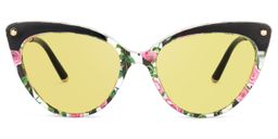 Alivia Cat Eye Pink-Green-Floral Glasses14