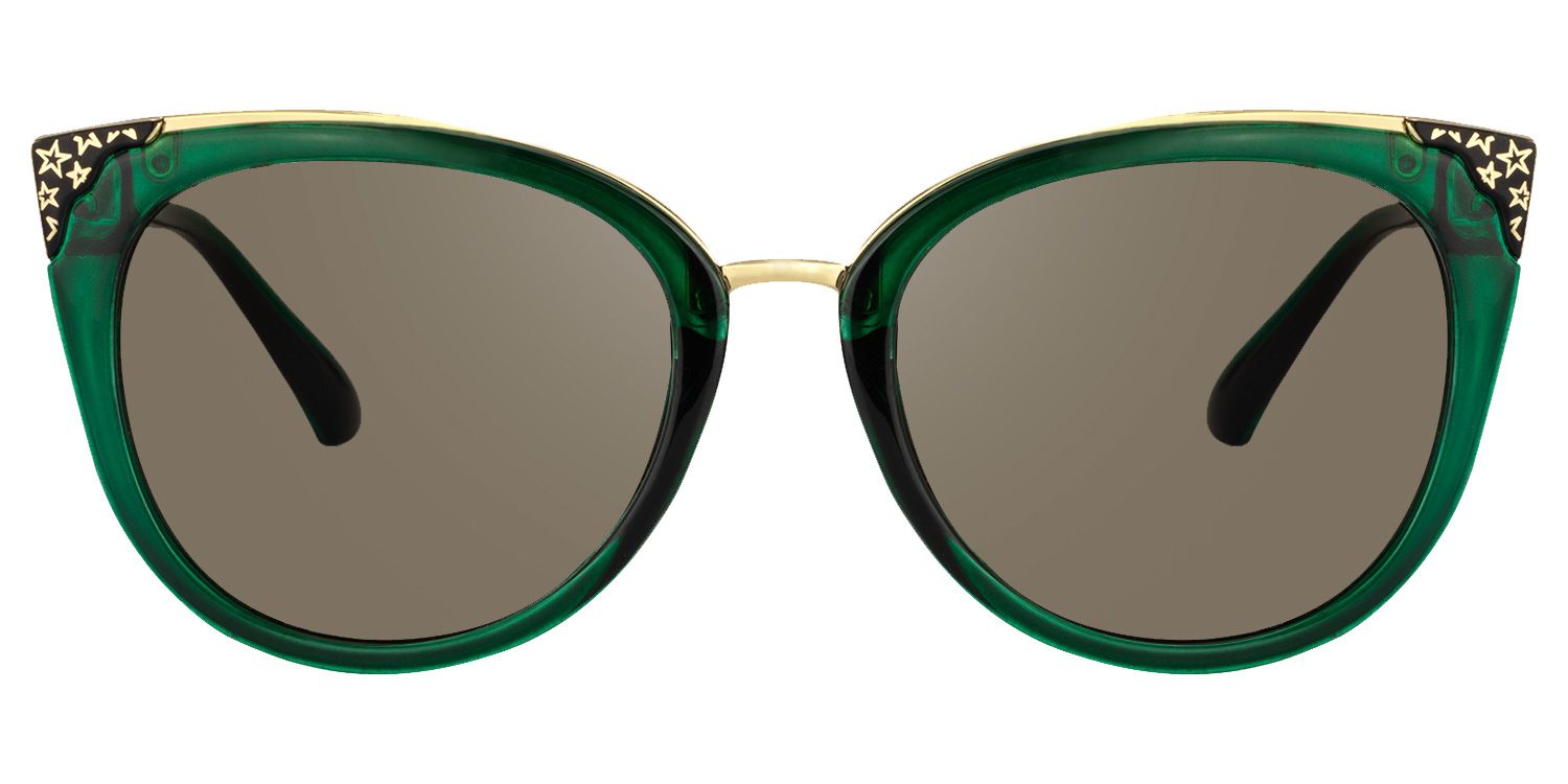 Cat Eye Dark Green Glasses | Zeelool Glasses10