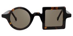 Paola Asymmetric Tortoise Glasses8
