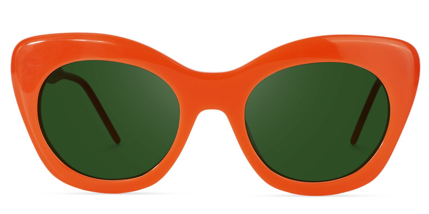 Cat-eye Orange Glasses | Zeelool Glasses8