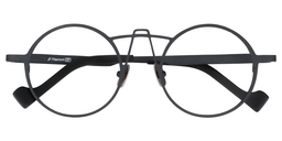 Abdul Round Dark Blue Glasses1