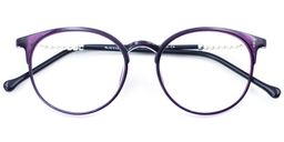 Mary Whitehouse Round Purple Glasses1